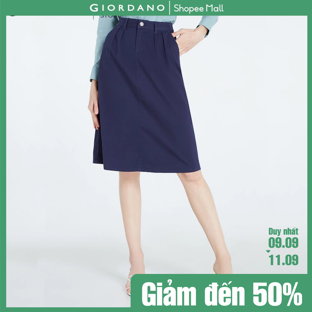 Chân Váy Kaki Nữ Dáng Chữ A Giordano 05461005