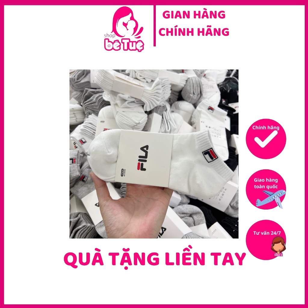 Tất nam nữ cổ ngắn Fila - Hàng xuất khẩu