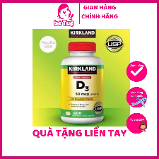 Viên Uống Vitamin D3 2000IU Kirkland 600 viên