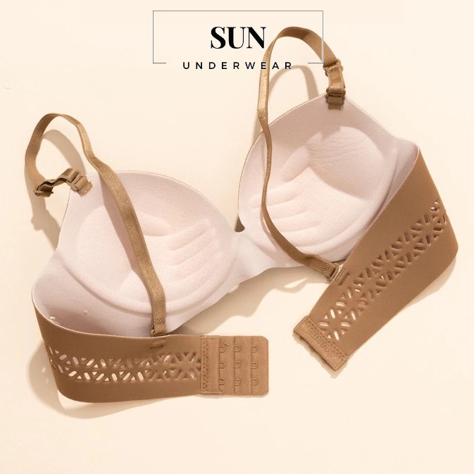 Áo Lót Nữ SU Đúc Nâng Ngực Thông Hơi Không Gọng Nâng Ngực Bàn Tay Chống Hằn Mỡ SUN S03