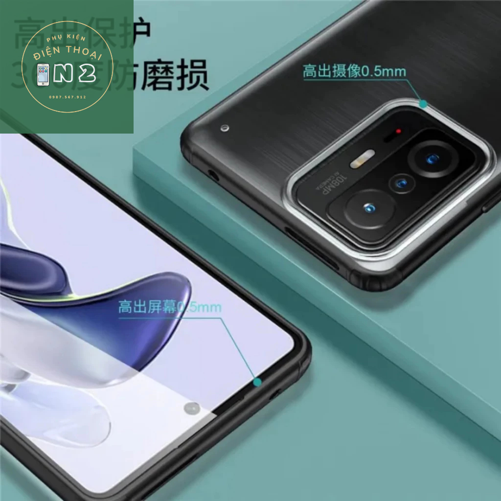 Ốp Lưng Wlons Lưng Nhám Viền Dẻo TPU Xiaomi Mi 11T / Mi 11T Pro