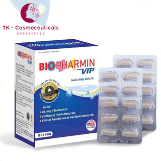 Thực Phẩm Bố Sung BIOPHARMIN VIP Men Tiêu Hóa Hỗ Trợ Đường Tiêu Hóa Khỏe Mạnh - Hộp 100 Viên