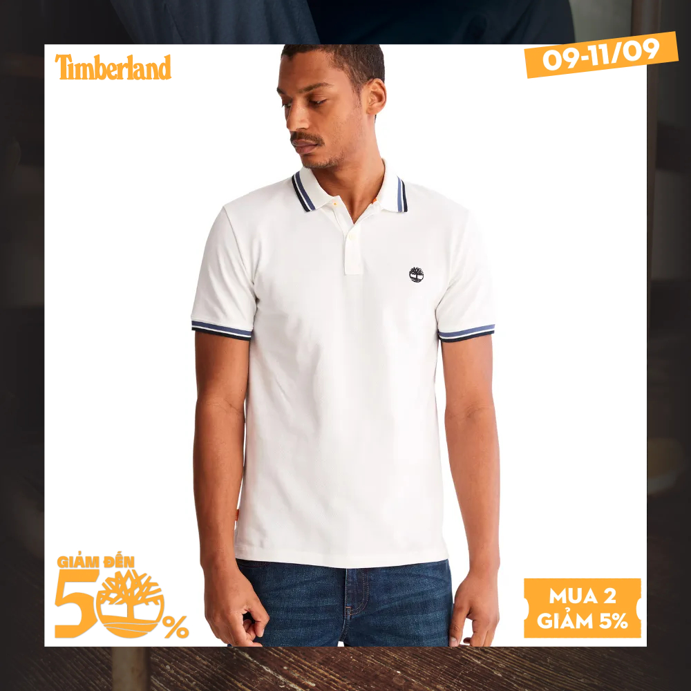 Timberland Áo Thun Polo Nam Millers River Tipped Pique Polo Slim TB0A62SH