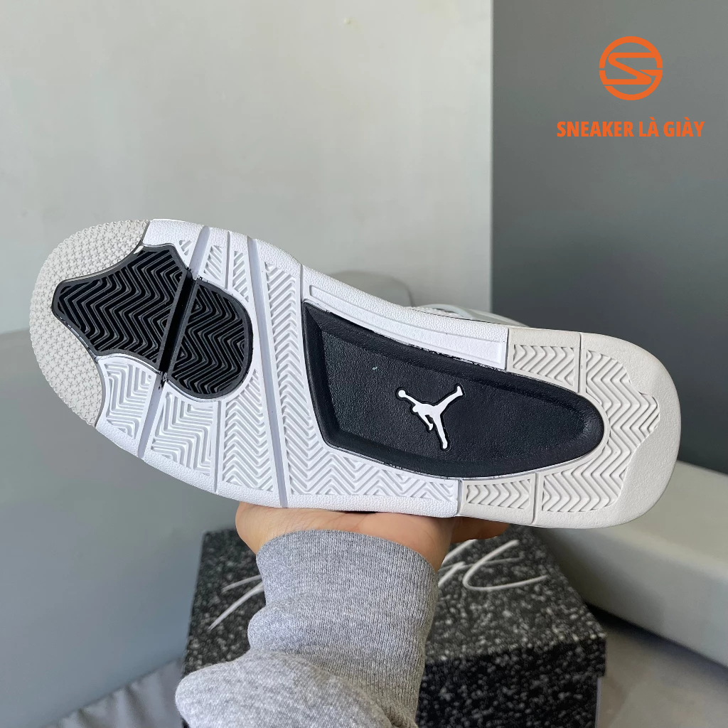 Giày Air Jordan 4 Military Black White  Bản đẹp - Fullbox kèm dây phụ