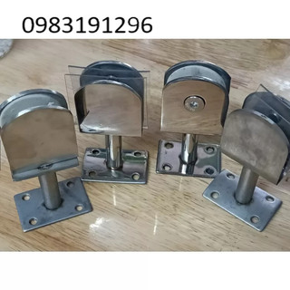 Kẹp đỡ tay vịn /tay thẳng kẹp kính đỡ tay vịn cầu thang