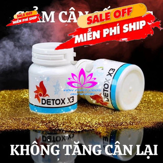 (Cam Kết Chính Hãng)Detox x3  - Đông Y Mộc Linh Slim X3 Chuyên giảm mỡ bụng hiệu quả