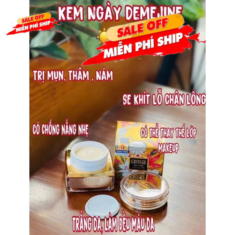 [CHÍNH HÃNG] Kem Dưỡng Ẩm Demejine Hàn Quốc Giúp Trắng Da Ngừa Mụn 20g có tem chống hàng giả