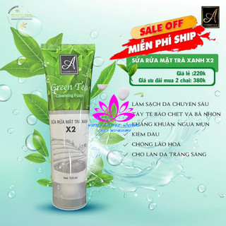 SỮA RỬA MẶT TRÀ XANH X2 A COSMETICS