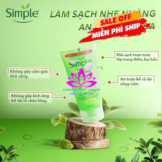 Gel rửa mặt simple dành cho da nhạy cảm 150ml