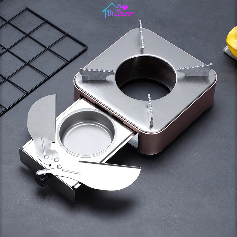 Bếp Cồn Chịu Nhiệt Inox 304 Bếp Mini Du Lịch - Bếp cồn lẩu nướng nhỏ gọn