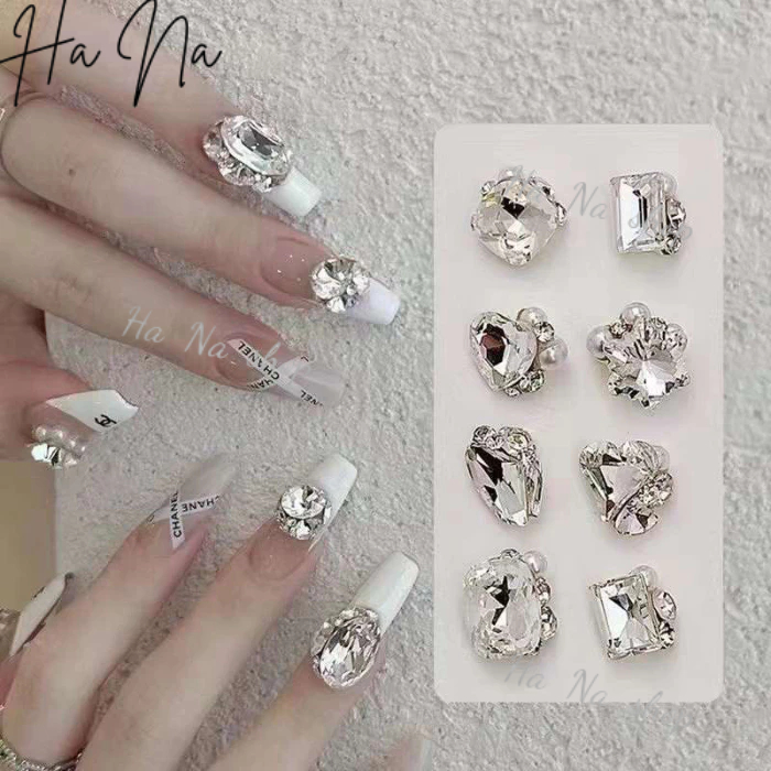 Đá khối mix sẵn ngcj trai trang trí nail hottrend lẻ 1 viên