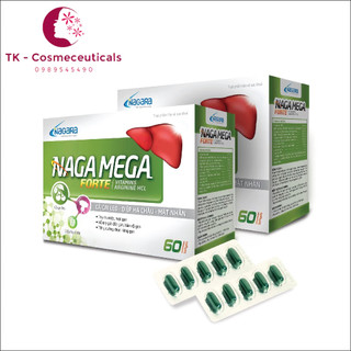 Bổ Gan NAGAMEGA / NAGA MEGA Thanh Nhiệt, Mát Gan, Giải Độc Gan, Bảo Vệ Gan, Tăng Cường Chức Năng Gan - Hộp 60 Viên