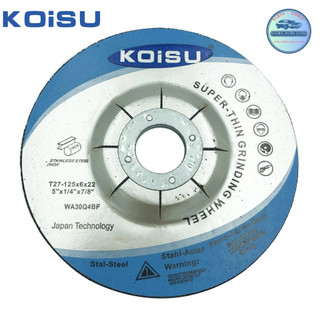 Đá mài kim loại dùng cho cơ khí cắt - gọt đá, sắt, thép, inox đường kính ngoài 100mm và 125mm - KOISU CHÍNH HÃNG