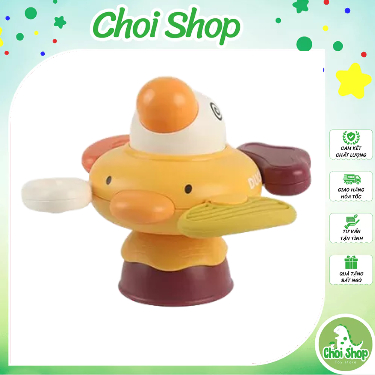 Đồ chơi gặm nướu, dính bàn ăn có âm thanh chíp chíp mẫu gà con dễ thương