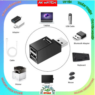 Bộ chia 3 cổng USB nhỏ gọn tiện dụng cho máy tính , laptop