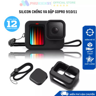 Vỏ Silicon mềm bảo vệ GoPro 8 9 10 11 12 Black chống va đập,trầy camera- Case cao su