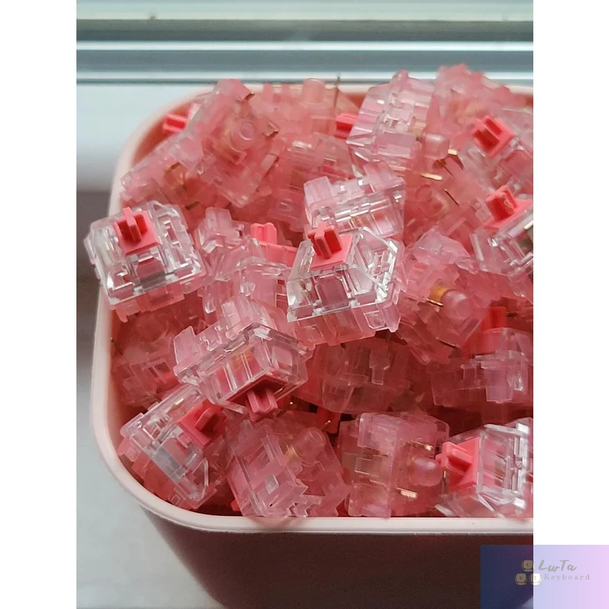 KTT Strawberry 5 PIN - Switch KTT Dâu bản mới 5 chân dùng cho bàn phím cơ