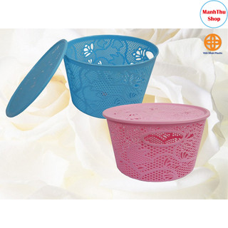 Rổ Nhựa Có Nắp Đậy Việt Nhật Manhthushop