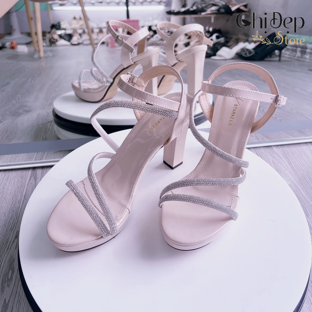 Giày cao gót đế đúp 10 phân hottrend CHỊ ĐẸP STORE mã U6