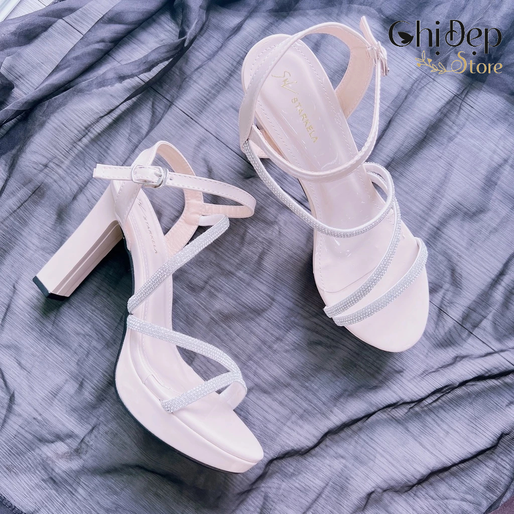 Giày cao gót đế đúp 10 phân hottrend CHỊ ĐẸP STORE mã U6