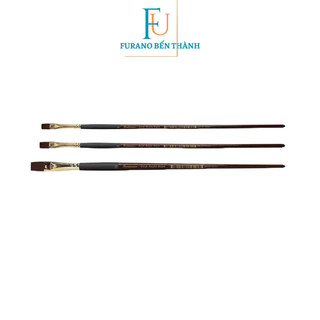 Bộ 3 bút cọ dẹt Acrylic Renaissance Thái Lan