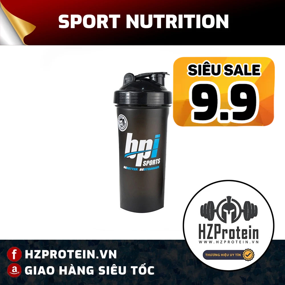 SHAKER BPI SPORT 600 ML CHÍNH HÃNG