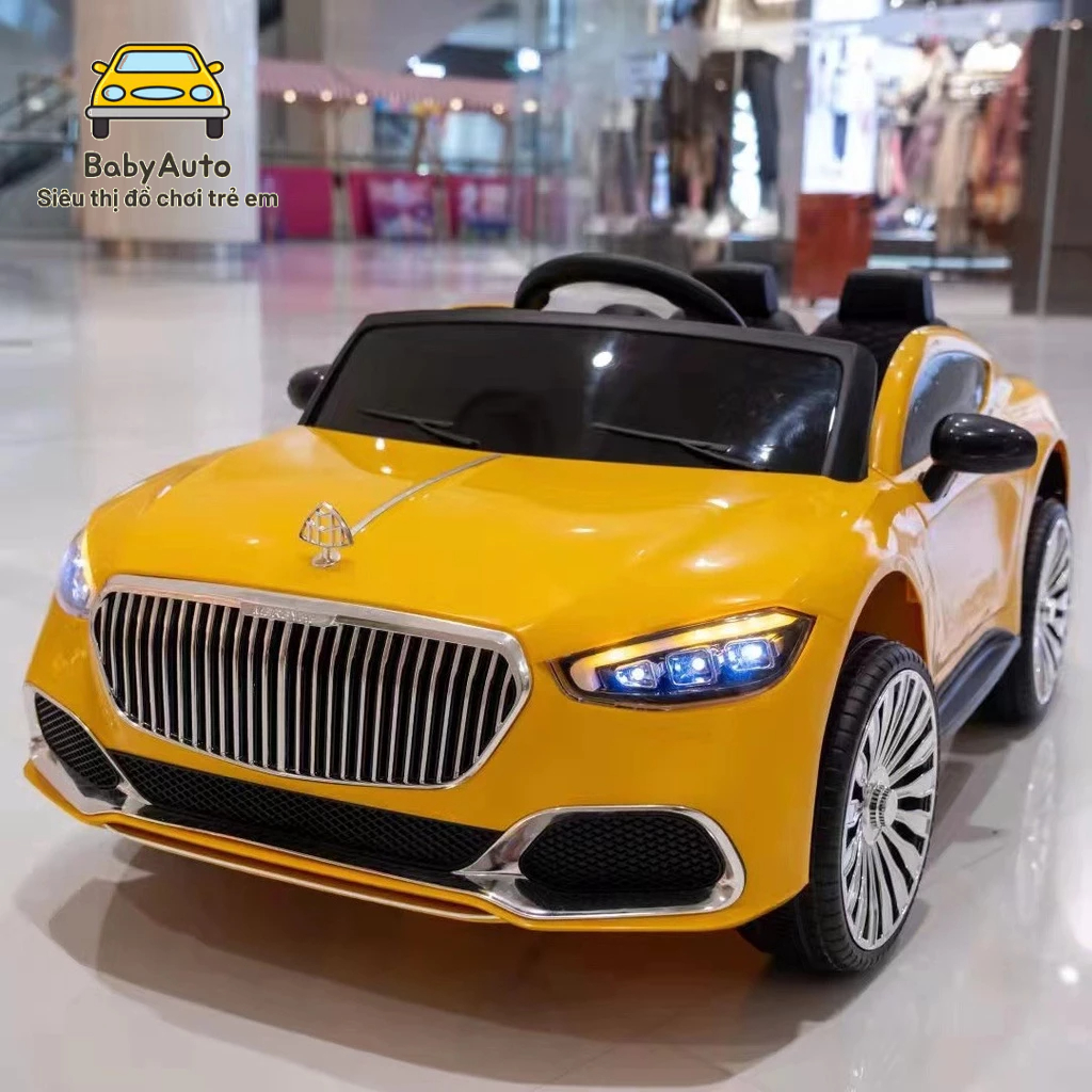 Ô Tô Điện Maybach HZBB 966 2 Động Cơ Kết Nối BlueTooth Cho Bé 1-5 Tuổi Màu Sắc: Đỏ-Trắng-Vàng