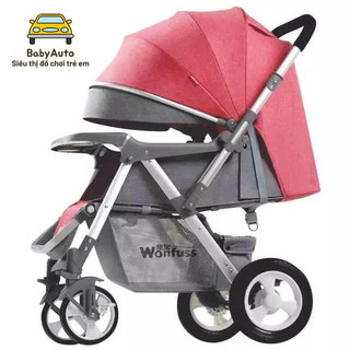 [Freeship Hà Nội] Xe đẩy đi bộ 2 chiều 3 tư thế BELECOO 511 cao cấp cho bé, bánh hơi có giảm sóc, bảo hành 12 tháng
