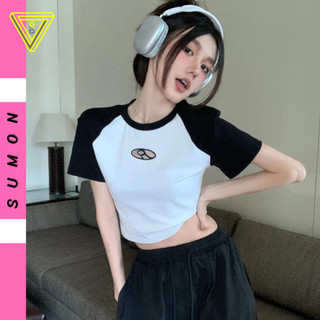 Áo Croptop CROP LĂNG CHỮ B Chất Thun Borip, Áo Thun Raglan Ôm Body Kiểu Sexy Nữ In Họa Tiết Thời Trang Hàn Quốc