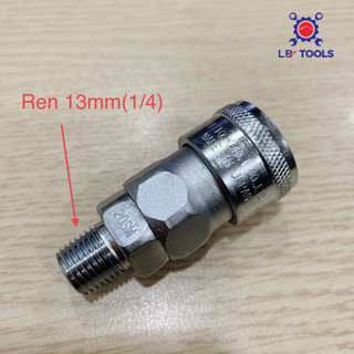 Đầu nối nhanh khí nén Nhật Nitto 20SM ren 13mm thông dụng nhất - Made in Japan