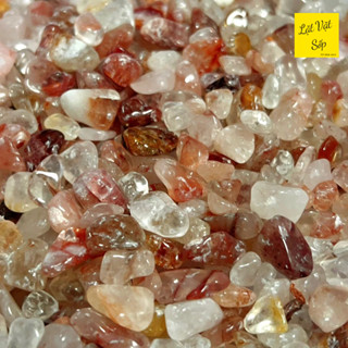 100g Vụn đá Fire Quartz - Thạch anh lửa tự nhiên