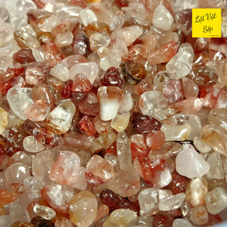100g Vụn đá Fire Quartz - Thạch anh lửa tự nhiên
