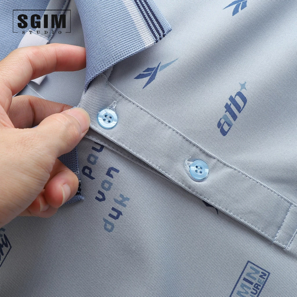Áo polo nam Tiesto & Gareth, chất liệu cá sấu poly mịn, chuẩn form dáng | Sgimstudio