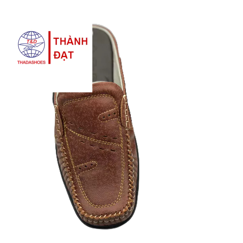 Giày sục Sapo nam da bò cao cấp trung niên THÀNH ĐẠT giày nhà tự sản xuất TD7898