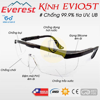 Kính bảo hộ chống dịch giảm uv 99,9% [HÀNG CHÍNH HÃNG LOẠI 1] - Kính chống bụi cho người già người mổ mắt