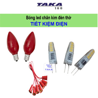 Bóng nhót led đèn thờ đèn quả nhót led bóng led chân kim đèn thờ đèn trang trí tiết kiệm điện