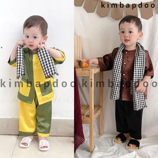 7-35kg - Bà ba cho bé [KHÔNG KÈM KHĂN], Bộ bà ba bé gái bé trai mặc lễ Tết, Trung thu