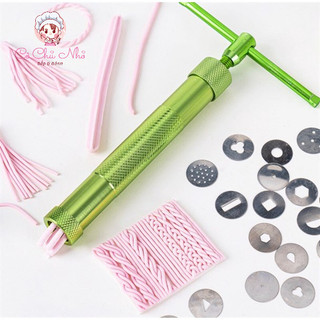 Bộ dụng cụ đùn đất sét, đất nặn, bánh kem, dụng cụ tạo hình đất sét