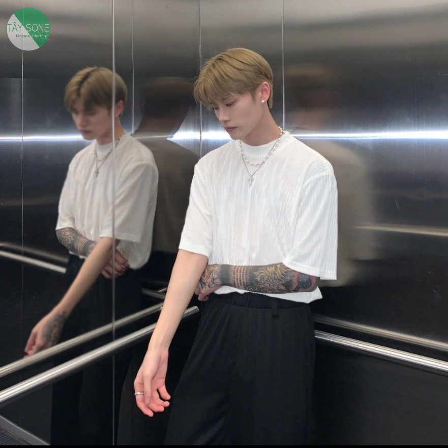 Áo thun Cổ cao unisex TIP |TAYSONE|