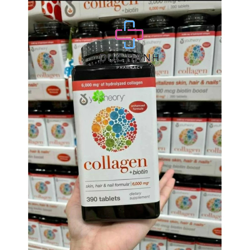 Collagen 390 viên collagen Youtheory Advanced Type 1,2&amp;3