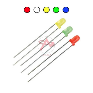 Led phủ màu phi 3mm - gói 10 con