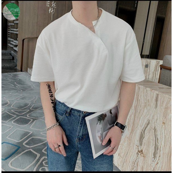 Áo thun kiểu Style Cổ xéo NO LIMITED Giá sỉ unisex