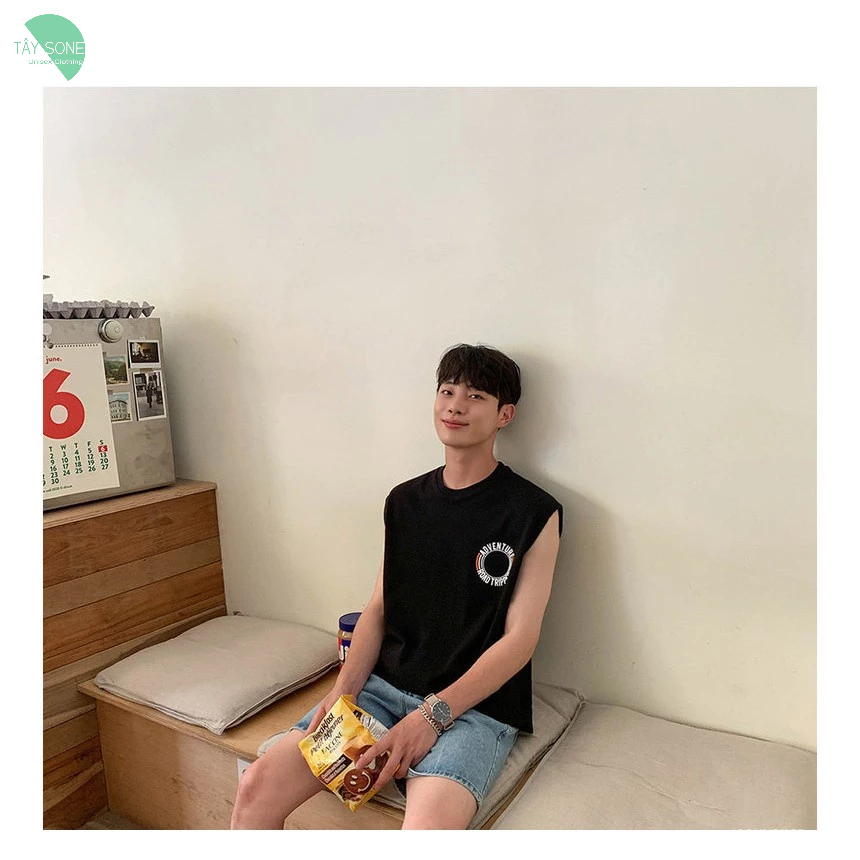 Áo Tanktop unisex chất thun cotton 100 ADVENTURE giá sỉ