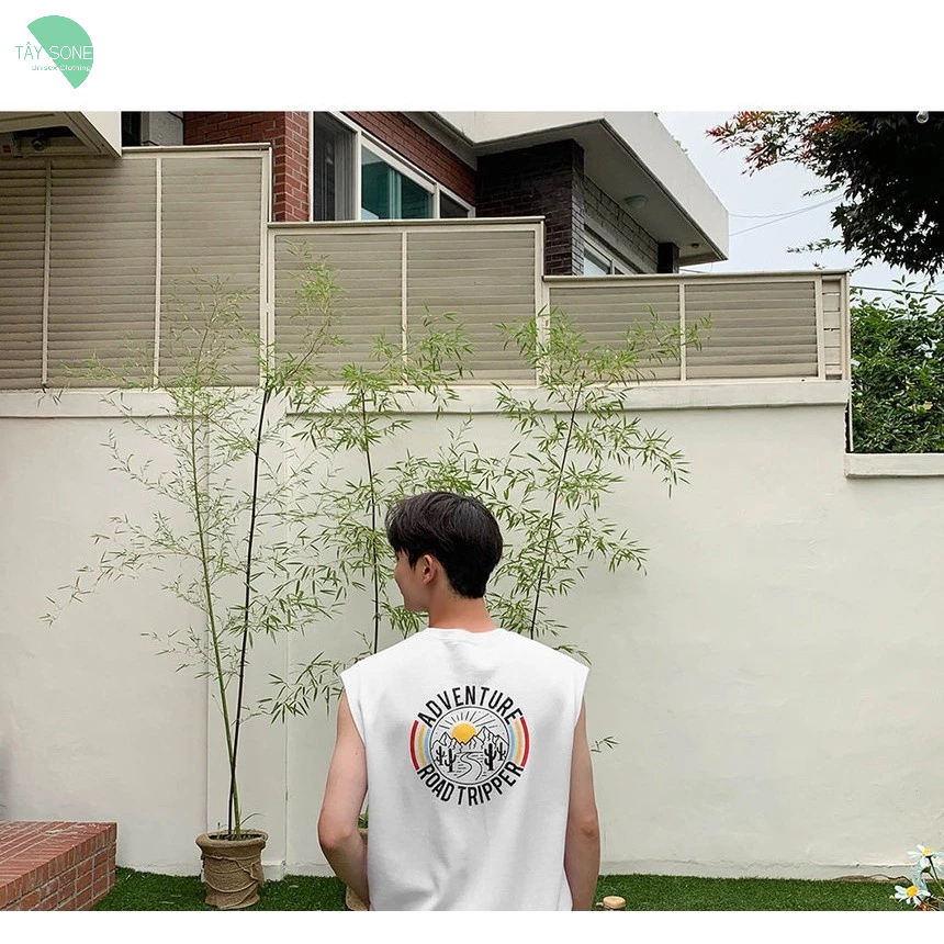 Áo Tanktop unisex chất thun cotton 100 ADVENTURE giá sỉ