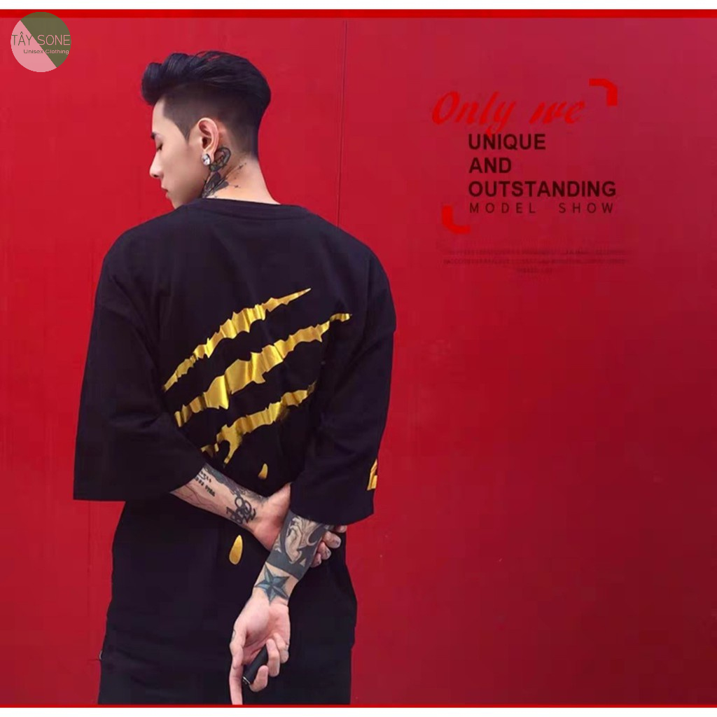 Áo thun cổ tròn unisex ANCO Ánh kim vàng Caoxi III Giá sỉ