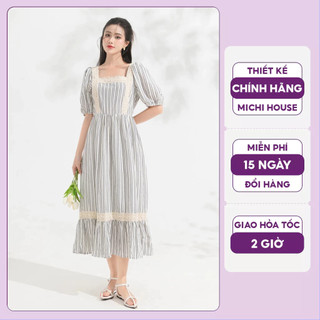 Đầm Suông Babydoll Michi House Váy Xuông Maxi Đi Biển Dáng Dài Qua Gối Phong Cách Hàn Quốc Freesize Bầu Mặc Xinh V660