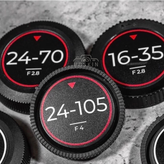 Miếng dán nắp đáy lens Sony - Có mẫu cho tất cả dòng lens sony - HDSKIN