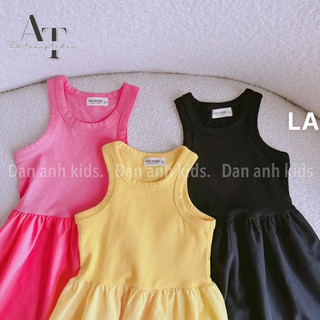 váy dài phong cách hàn xẻng cho bé gái