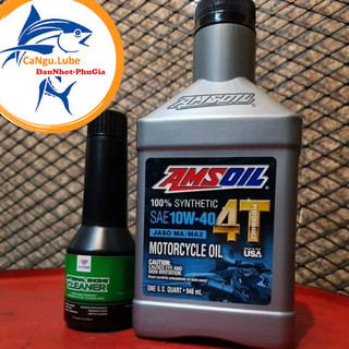 COMBO SÚC ĐỘNG CƠ + nhớt Amsoil 4T chai 946ml, mua kèm giá tốt mua nhớt Amsoil 4T và súc Maxi