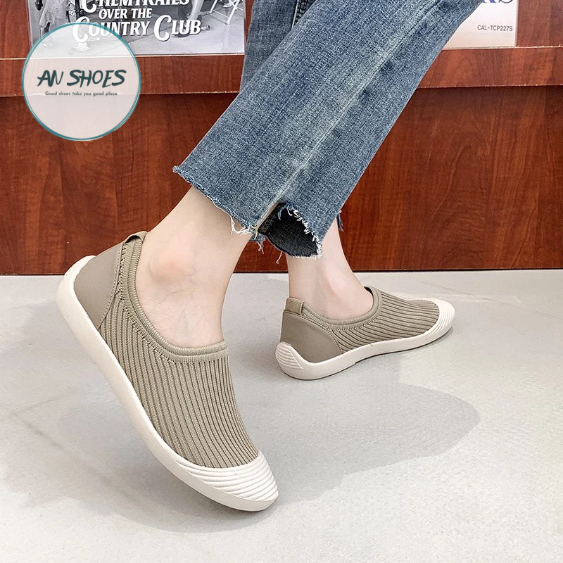 ☘️ AN SHOES☘️ Giày the thaolười Chun mềm đi bộ thoải mái hoặc tập thể dục để dù được ah. Hàng quảng châu.